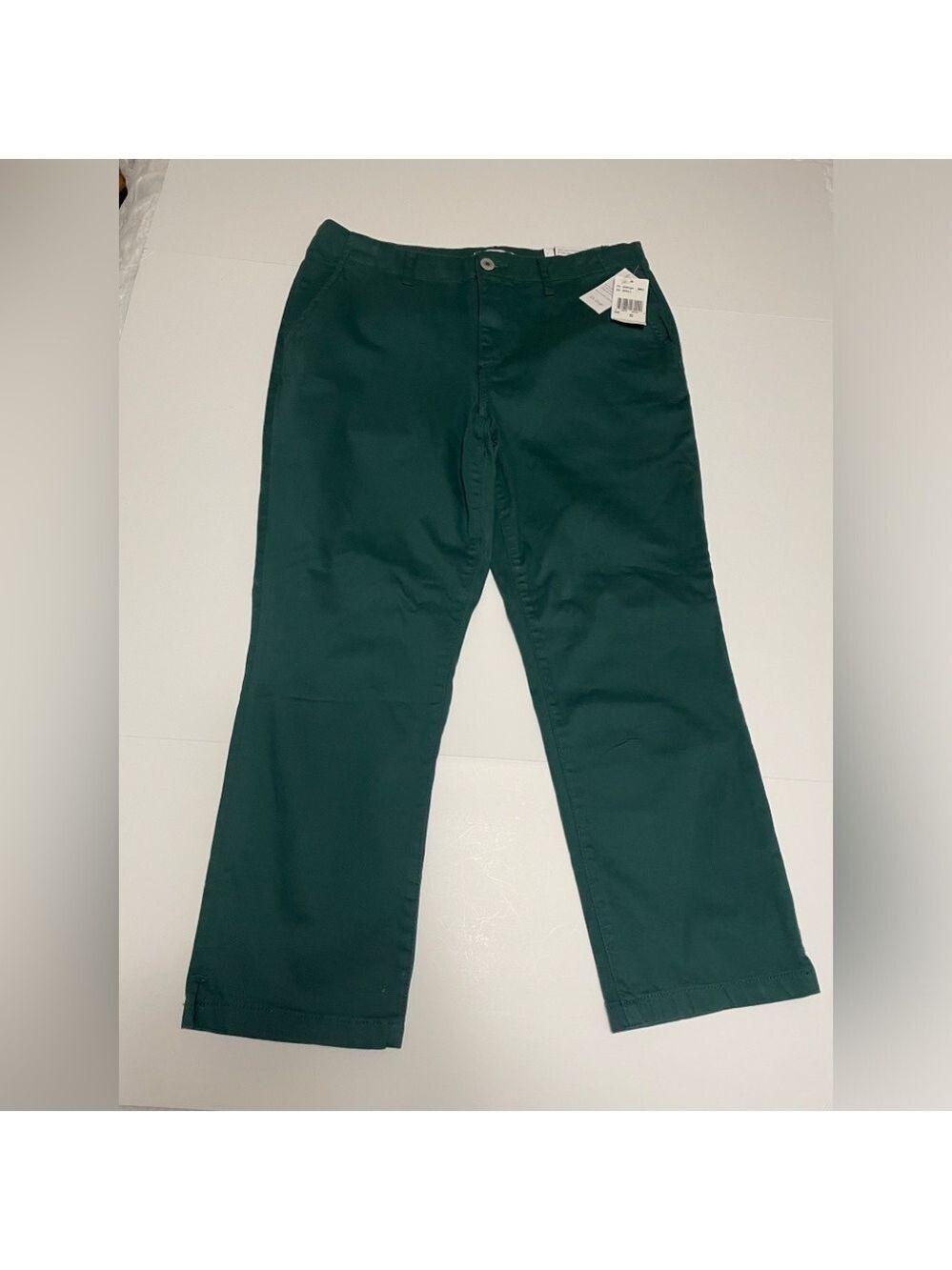 STS Blue Dark Teal Ankle Length Straight-Leg Pants Sz 32